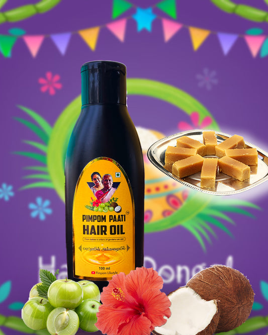 Paati Hair Oil 100ml + One Sweet box Free